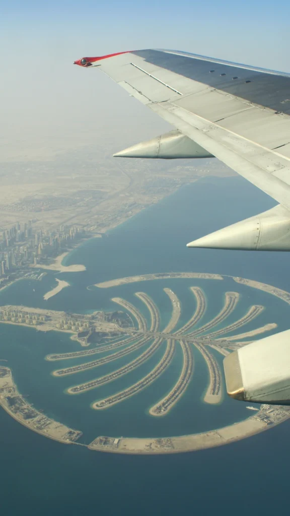 Sztuczna wyspa palma Jumeirah w Dubaju