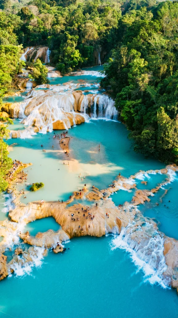Wodospady Agua Azul w Meksyku