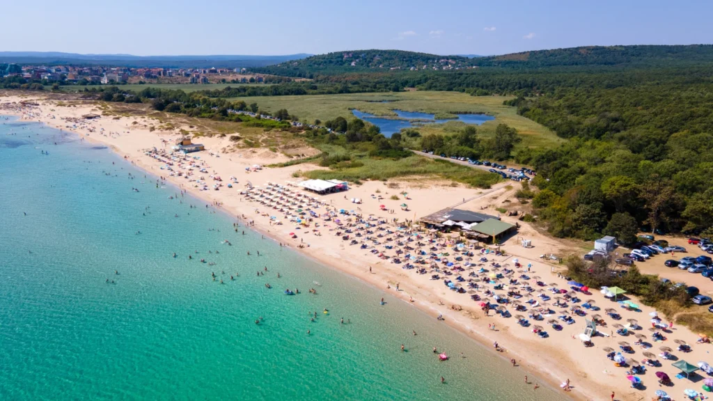 Plaża Perla w kurorcie Słoneczny Brzeg, Bułgaria
